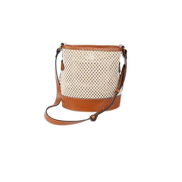 NEW ISABEL MARANT bayia bucket bag in natural/cognac - Picture 2 of 3